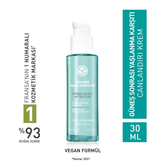 Yves Rocher Solaire Peau Parfaite After-Sun Face Cream - Anti-Aging, Moisturizing Face Cream for Post-Sun Exposure Skincare