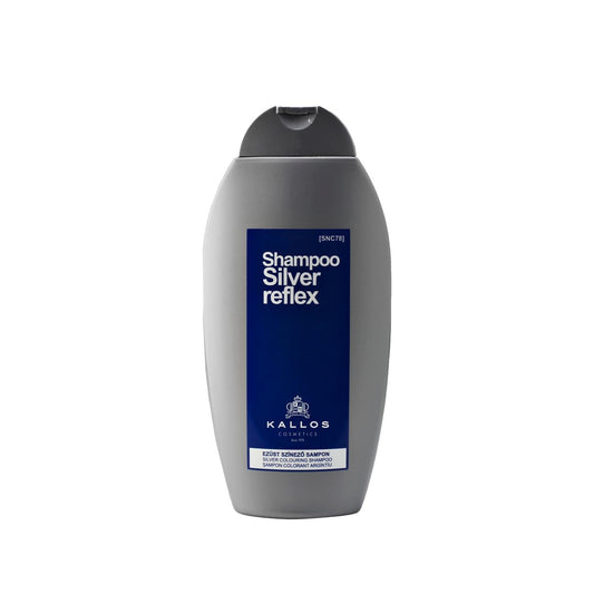 Shampooing violet Kallos Cosmetics pour cheveux blonds et gris - Anti-reflets jaunes, soin pour cheveux colorés, 350 ml