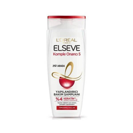 Elseve Repairing Shampoo, 2-in-1 Nourishing Shampoo and Conditioner for Damaged Hair - 15.22 fl oz