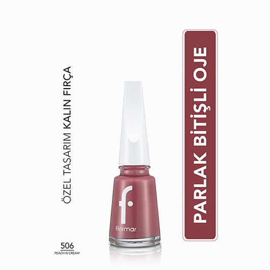 Vernis à ongles Flormar - Couleur éclatante longue tenue avec soin des ongles