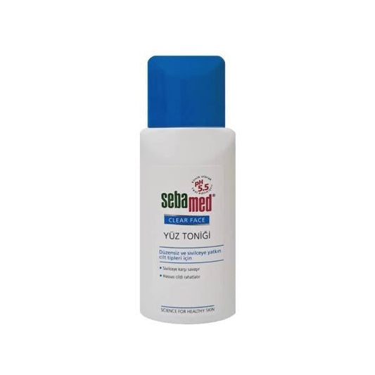 Lotion tonique visage Sebamed Clear Face : Nettoyage des pores en profondeur, équilibre le teint, combat l'acné grâce à l'acide salicylique - Sans huile, pH équilibré, 150 ml