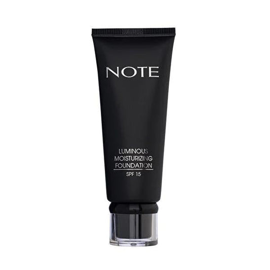 Base de maquillaje hidratante y luminosa de Note Cosmetics: Tono Beige, FPS 15, hidratante, de larga duración, acabado natural para piel seca