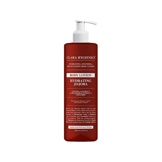 Clara Hygienics Hydrating Jojoba Body Lotion - 200ml Daily Moisturizer for Dry Skin