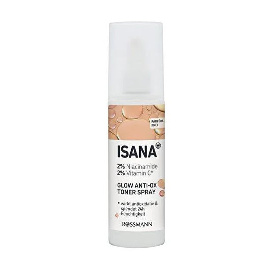 Isana Facial Toner Spray with 2% Niacinamide & Vitamin C - Hydrating Skincare for Brighter Skin