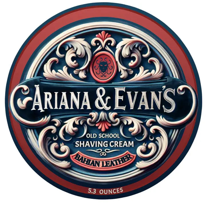 Ariana & Evans Bahian Leather Shaving Collection Shaving Set Pasteur Pharmacy Shaving Cream 5.3 oz