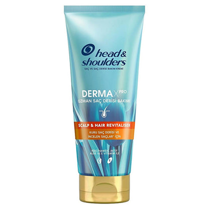 Head & Shoulders DermaXPRO : Après-shampoing antipelliculaire, revitalisant pour le cuir chevelu et anti-chute - Vitamine E, niacinamide, aloe vera