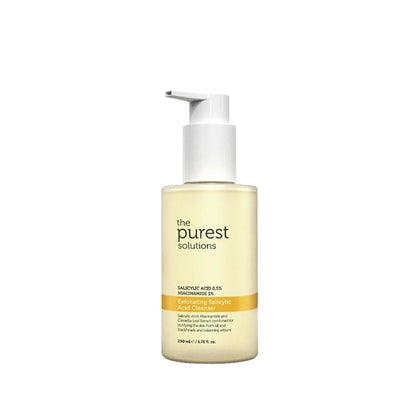 The Purest Solutions Nettoyant Exfoliant à l'Acide Salicylique et à la Niacinamide - 200 ml - Pour peaux grasses à tendance acnéique