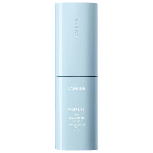 Sérum visage hydratant Water Bank Blue à l’acide hyaluronique de Laneige : hydratation intense, peptides raffermissants et éclat effet peau de verre — idéal pour les peaux sensibles et sèches
