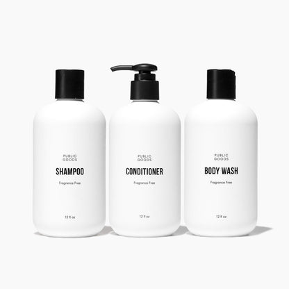 Set de artículos esenciales para la ducha