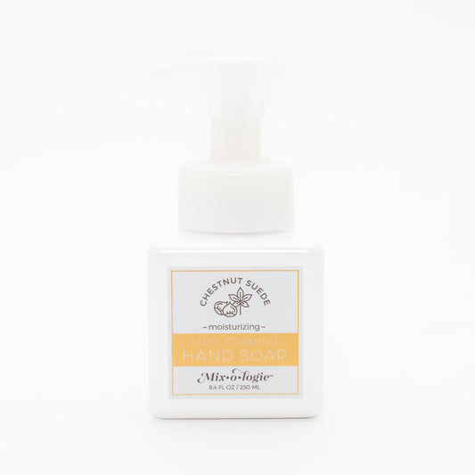 Chestnut Suede | Luxe Foaming Hand Soap (250 mL) Foaming Hand Soap MIXOLOGIE