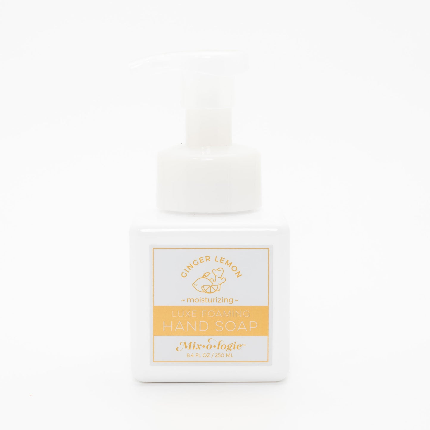 Ginger Lemon | Luxe Foaming Hand Soap (250 mL) Foaming Hand Soap MIXOLOGIE