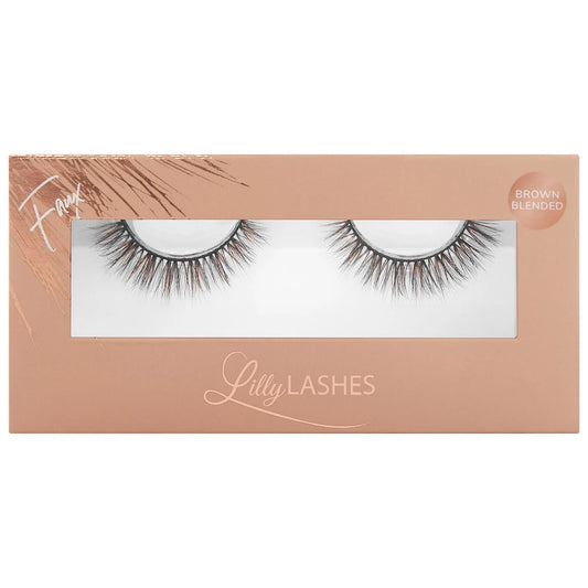 Everyday Faux Mink: Natural Brown Blended Eyelashes - Vegan, Cruelty-Free, Reusable - Enhance Your Natural Glam Look