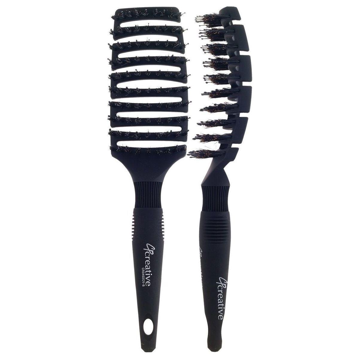 Flexvent | XL Mixed Bristle Hair Brush Hair Brush Pasteur Pharmacy Black