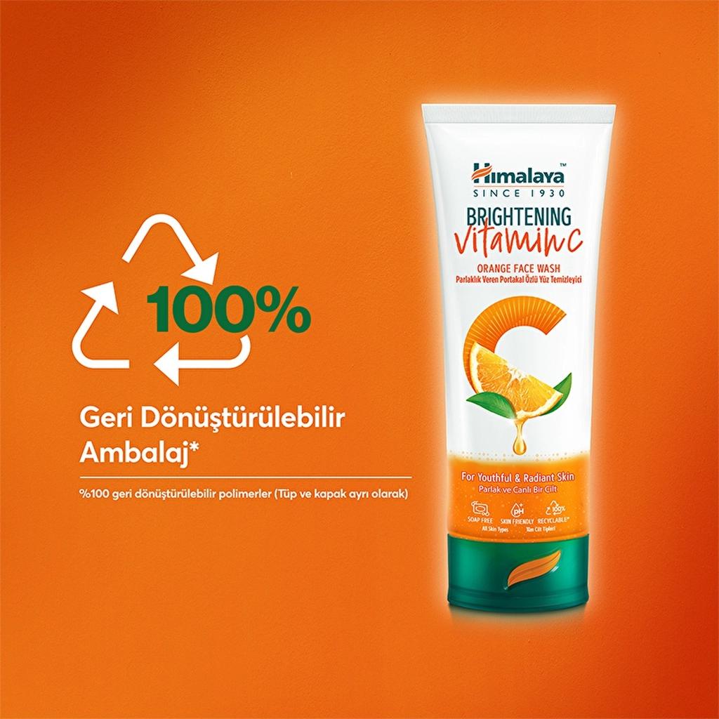 Himalaya Brightening Vitamin C Orange Face Wash 100 ml