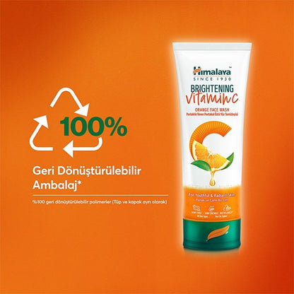 Gel limpiador facial iluminador de vitamina C y naranja Himalaya 100 ml