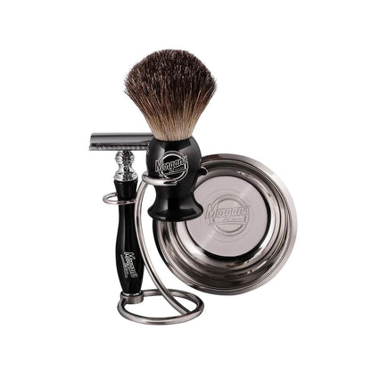 Set de afeitado de lujo Morgan's Pomade en caja de madera