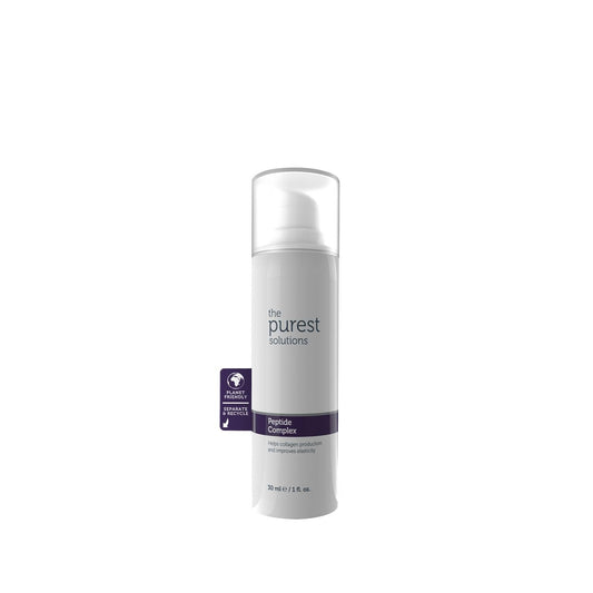 Sérum antiedad para el cuidado de la piel con péptidos de The Purest Solutions - 30 ml, estimula la producción de colágeno y mejora la elasticidad de la piel