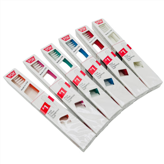 POH #1 Adult 3-Row Staggered Soft - Assorted Colors Adult Toothbrush Pasteur Pharmacy