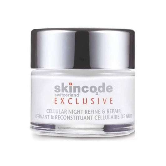 Skincode Cellular Night Refine and Repair Night Cream con palmitato de retinilo y ácido hialurónico: crema de noche antiedad e hidratante para líneas de expresión y arrugas