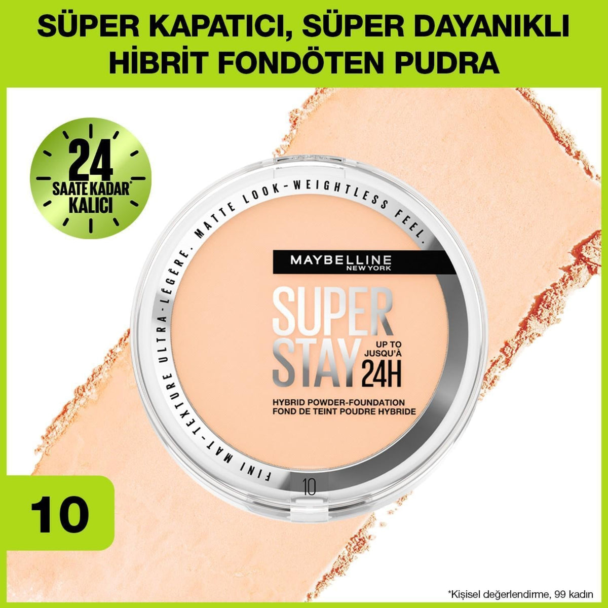 Maybelline Super Stay 24H Powder - Long-Lasting Matte Finish