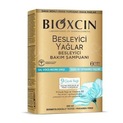 Champú Bioxcin de aceite de 9 flores - Fórmula nutritiva | 300 ml