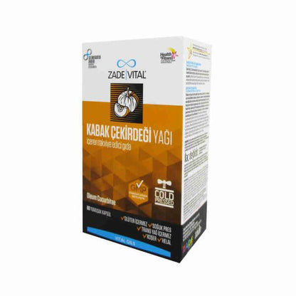 Aceite de semilla de calabaza Zade Vital 320 mg 60 cápsulas - Apoyo natural