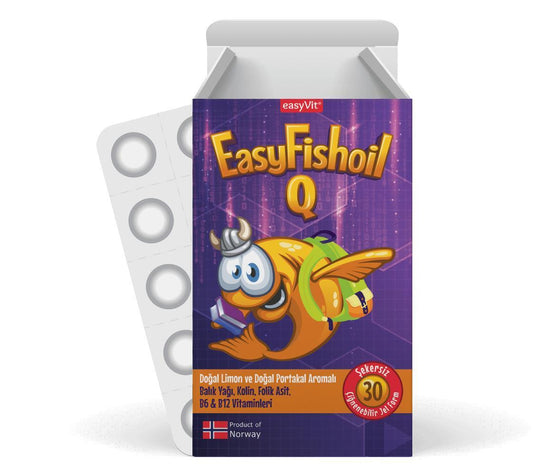 EasyFishoil Q Chewable Omega-3 for Kids - Vision - 30 Count