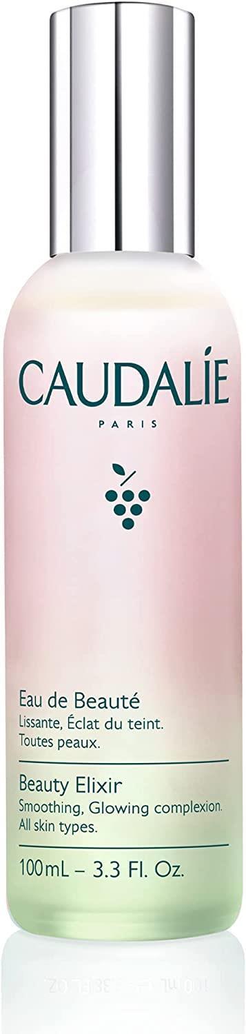 Elixir de belleza de Caudalie: bruma facial refrescante y tónico facial minimizador de poros con agua de uva, manzanilla y menta para una piel radiante