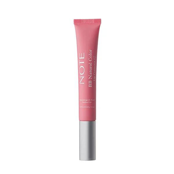 Note BB Lip Corrector: Natural Pink Lip Gloss, Plumper, Moisturizing Vitamin E Formula for Radiant Lips