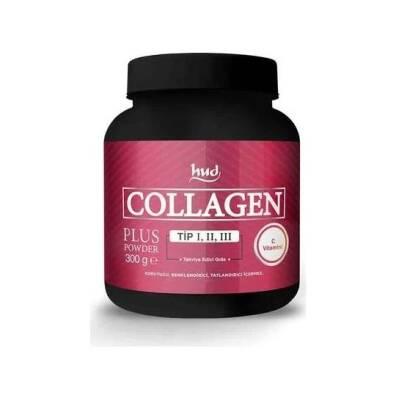 Polvo de colágeno Hud Collagen Plus 300g - Suplemento de colágeno hidrolizado con vitamina C para el antienvejecimiento y la salud de la piel, el cabello y las uñas