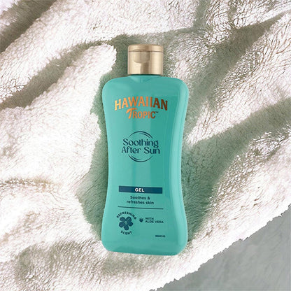 Gel para después del sol Hawaiian Tropic con aloe vera: alivio calmante para quemaduras solares, vegano y libre de crueldad animal, envase reciclado - 200 ml (6.76 fl oz)