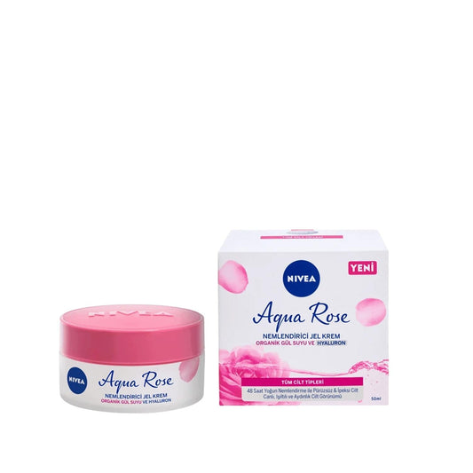 Gel-Crème Hydratant Nivea Aqua Rose - Soin hydratant aux extraits de rose, 50 ml