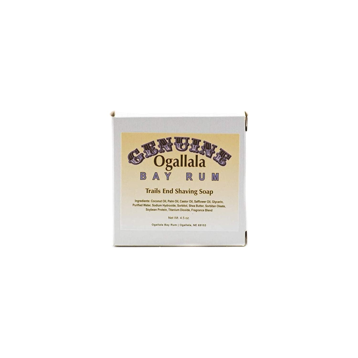 Ogallala Bay Rum Trails End Shaving Soap 4.5 Oz Shaving Soap Pasteur Pharmacy