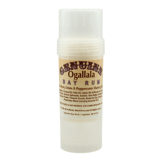 Ogallala Bay Rum, Limes & Peppercorns Shaving Stick 2.5 Oz Shaving Stick Pasteur Pharmacy