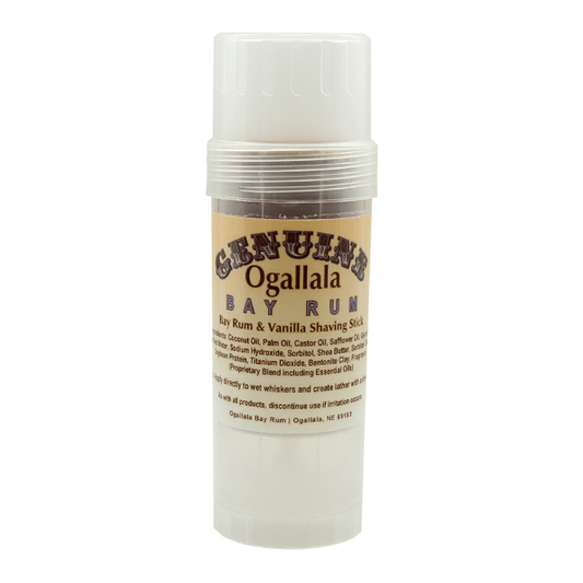 Ogallala Bay Rum & Vanilla Shaving Stick 2.5 Oz Shaving Stick Pasteur Pharmacy