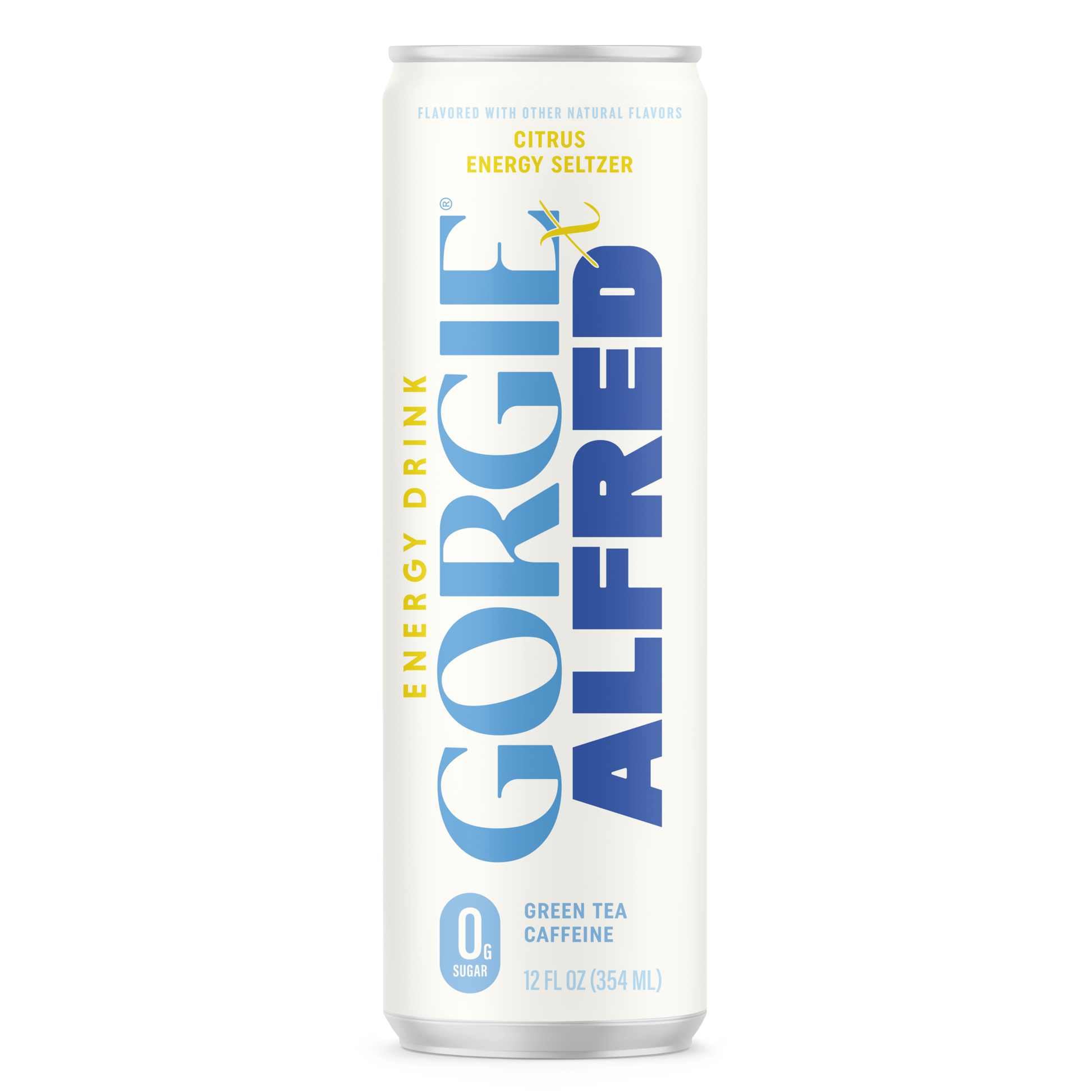 GORGIE Alfred Citrus Energy Seltzer - 12 Cans Pack Energy Drink GORGIE