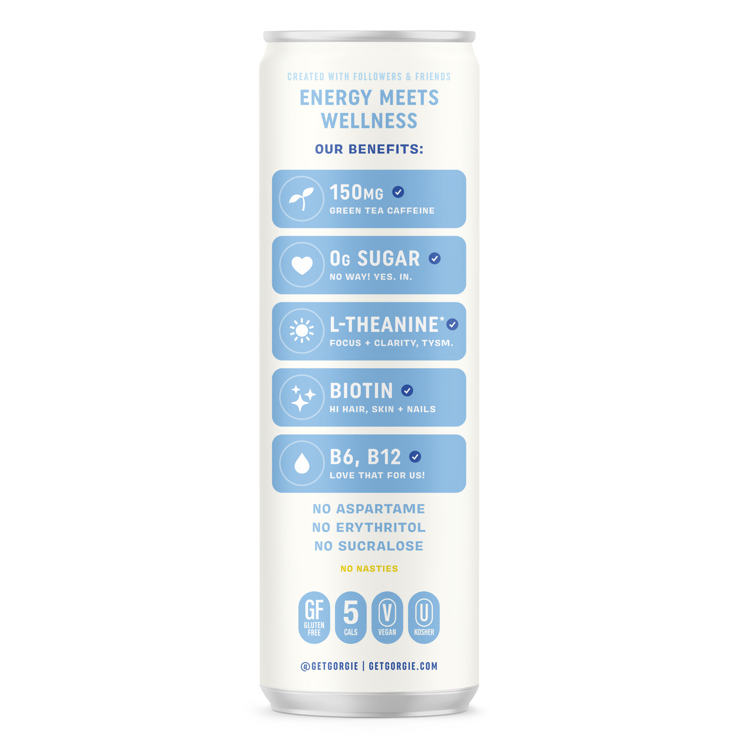 GORGIE Alfred Citrus Energy Seltzer - 12 Cans Pack Energy Drink GORGIE