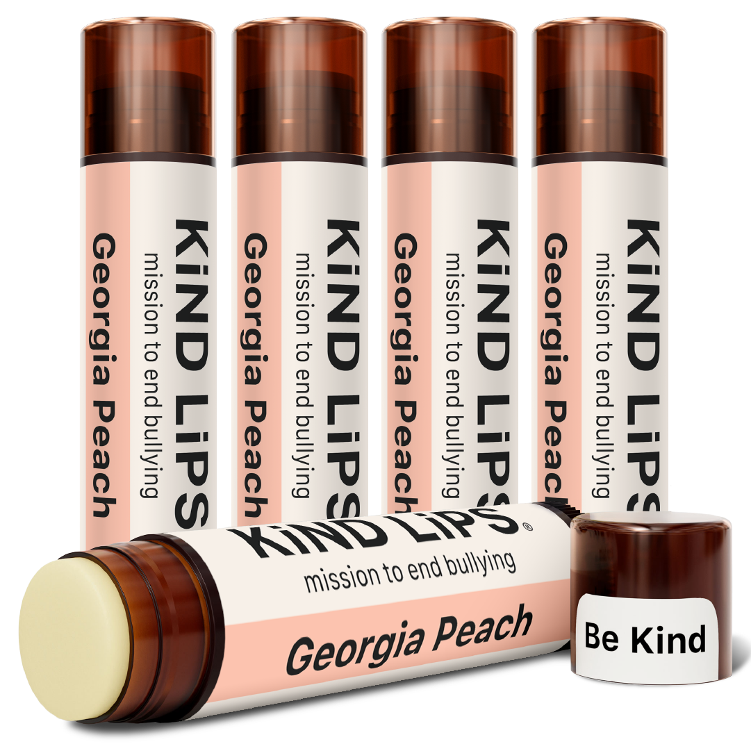 Kind Lips Georgia Peach Organic Lip Balm Lip Balm Kind Lips 5 Pack (Best Value)