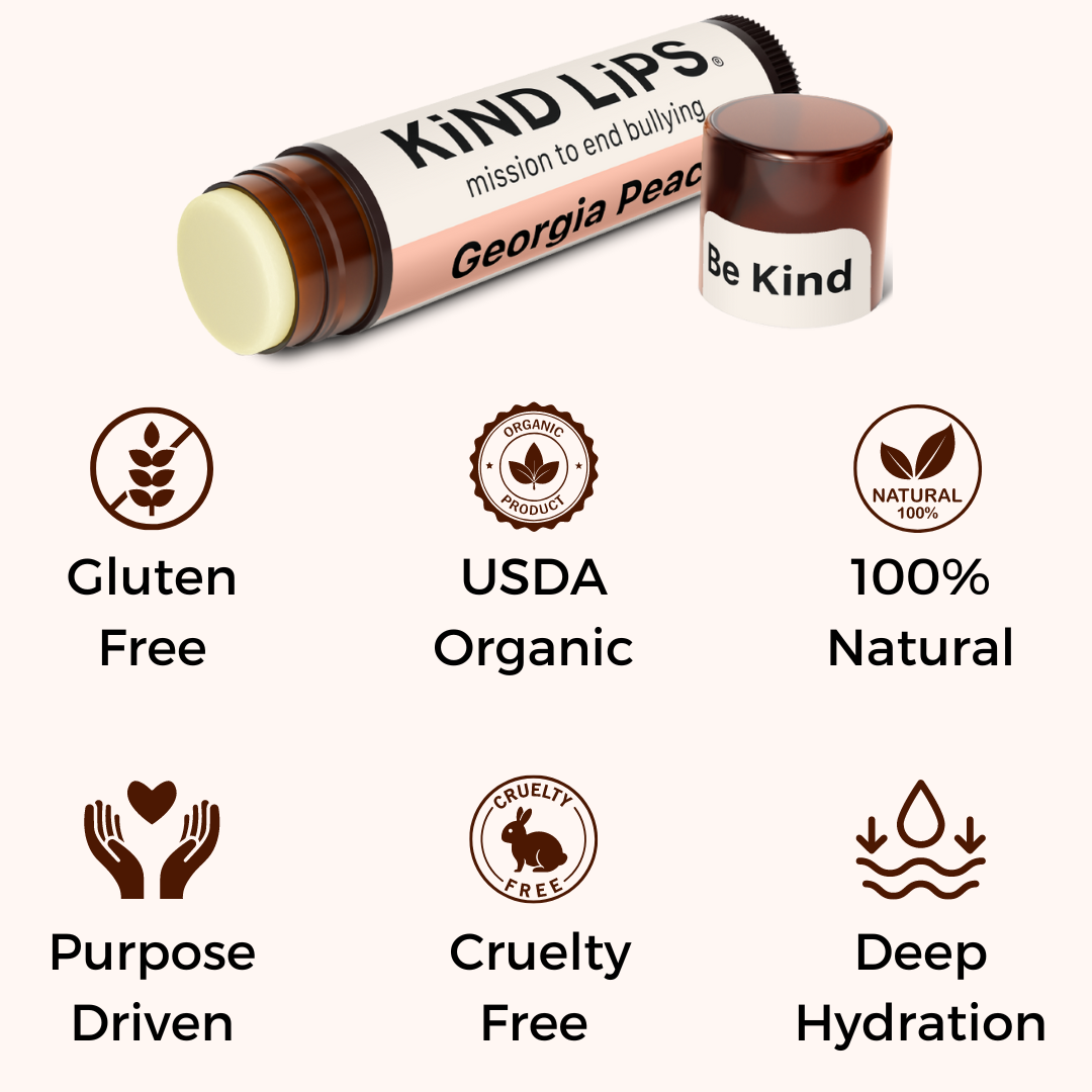 Kind Lips Georgia Peach Organic Lip Balm Lip Balm Kind Lips