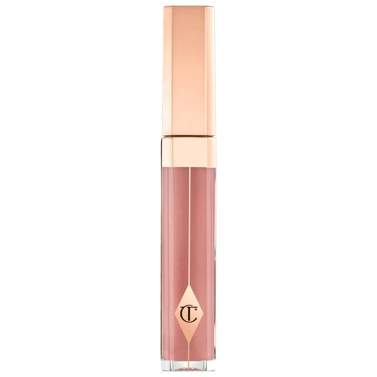 Brillo labial Pillow Talk de Charlotte Tilbury: brillo duradero | acabado lacado hidratante, labios más voluminosos y sin sensación pegajosa - Producto libre de crueldad animal