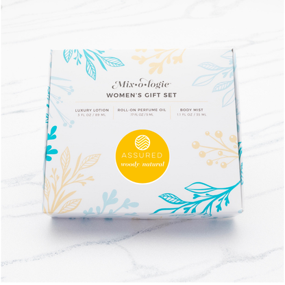 Assured (Natural) | Gift Set Trio Box Gift Set MIXOLOGIE