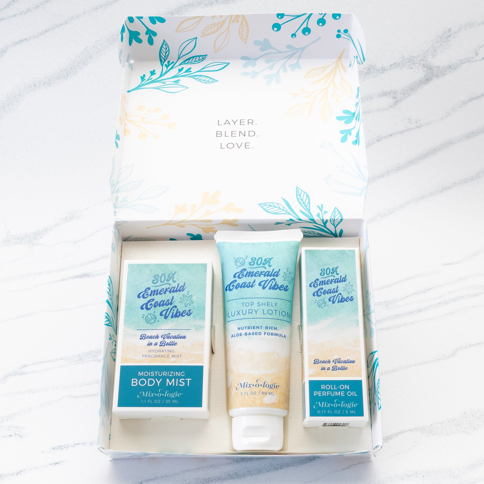 30A Emerald Coast Vibes | Gift Set Trio Box Gift Set MIXOLOGIE