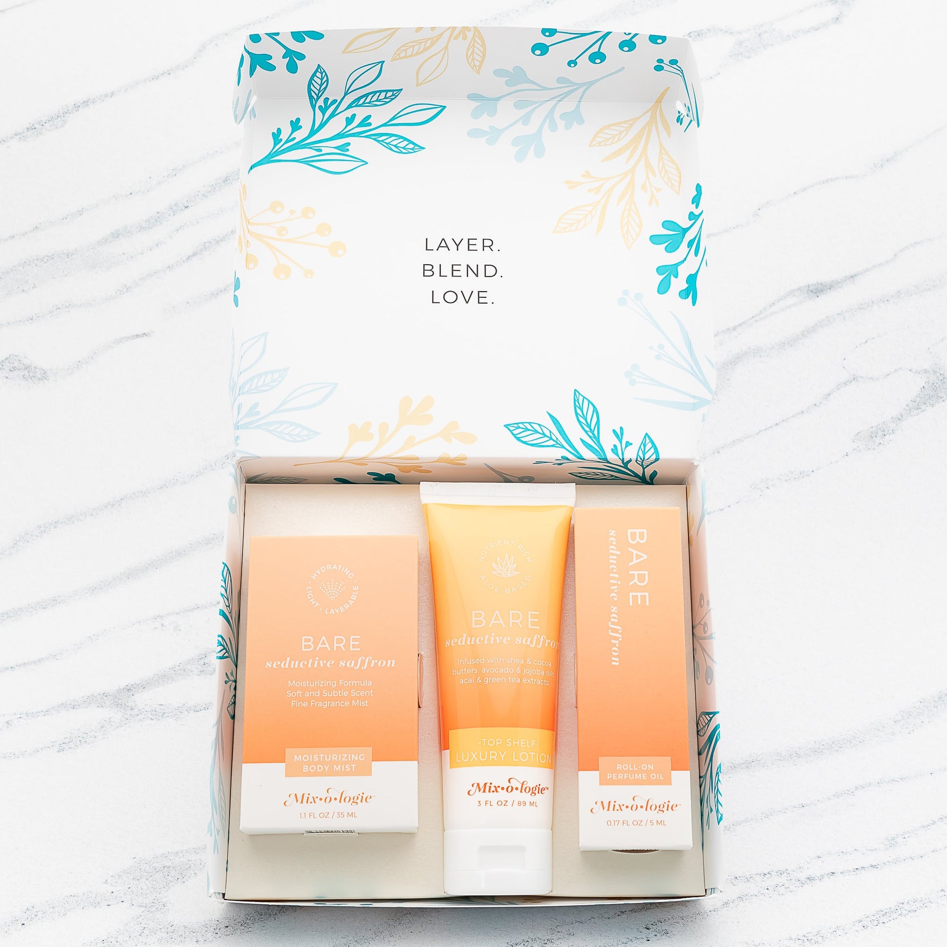 Bare (Seductive Saffron) | Gift Set Trio Box Gift Set MIXOLOGIE