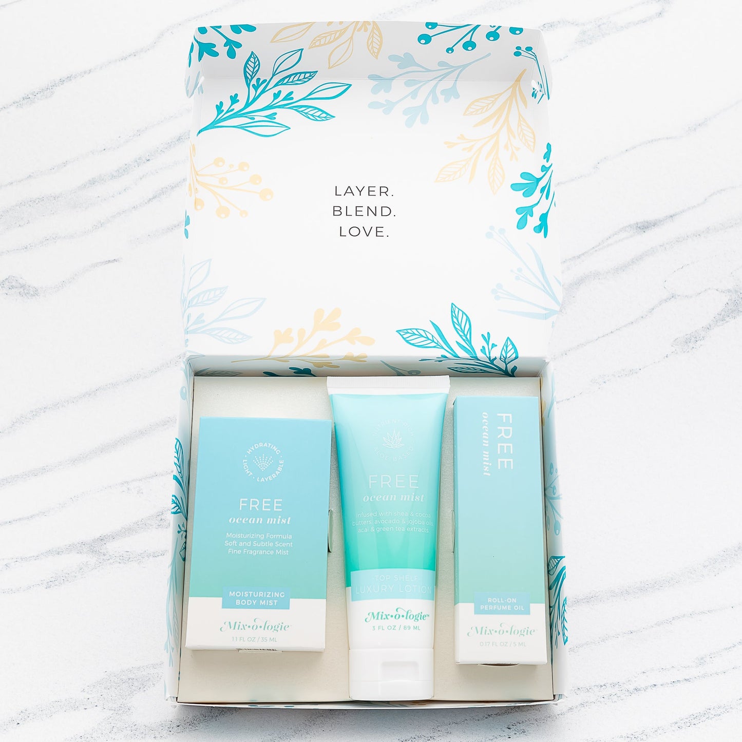 Free (Ocean Mist) | Gift Set Trio Box Gift Set MIXOLOGIE