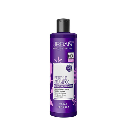 Champú morado Urban Care - Cuidado capilar vegano, sin sulfatos y protector del color para cabellos rubios y grises