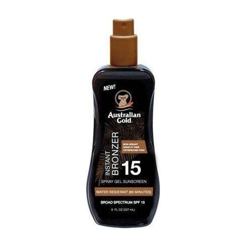 Australian Gold SPF 15 Spray Gel with Bronzer 8 Oz