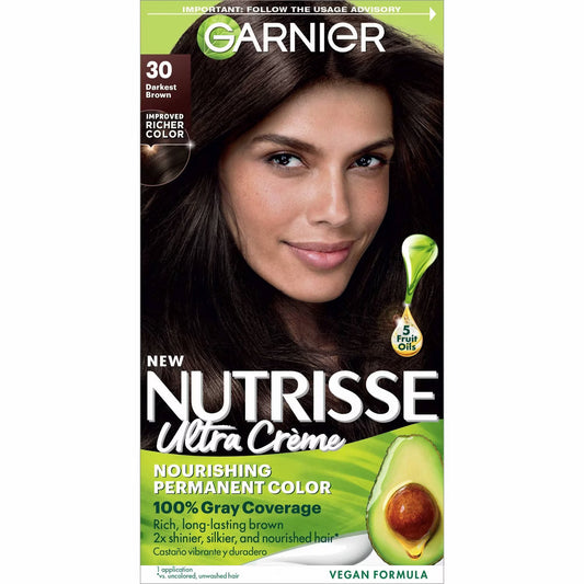 Garnier Nutrisse Ultra Color Nourishing Color Creme 30 Darkest Brown Sweet Cola Hair Color Pasteur Pharmacy