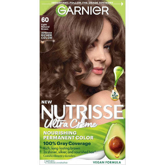 Garnier Nutrisse Ultra Color Nourishing Color Creme 60 Light Natural Brown Hair Color Pasteur Pharmacy