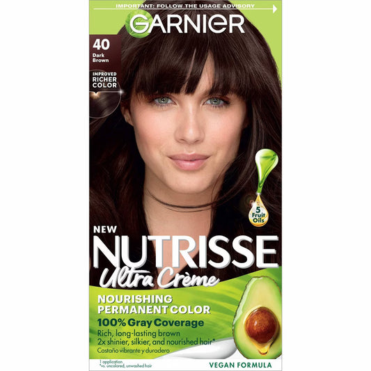 Garnier Nutrisse Ultra Color Nourishing Color Creme 40 Dark Brown Hair Color Pasteur Pharmacy