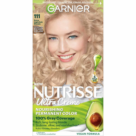 Garnier Nutrisse Ultra Color Nourishing Color Creme 111 Extra Light Ash Blonde Hair Color Pasteur Pharmacy